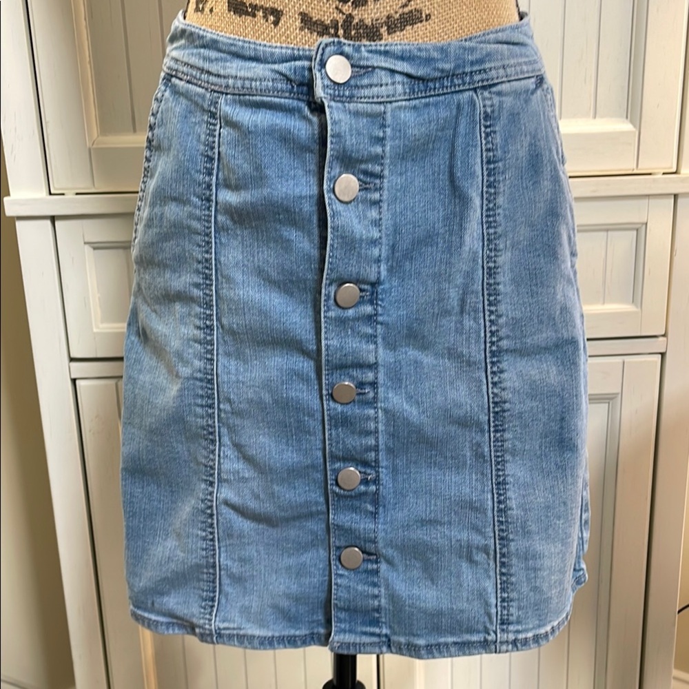 A New Day Blue Casual Pencil Skirt